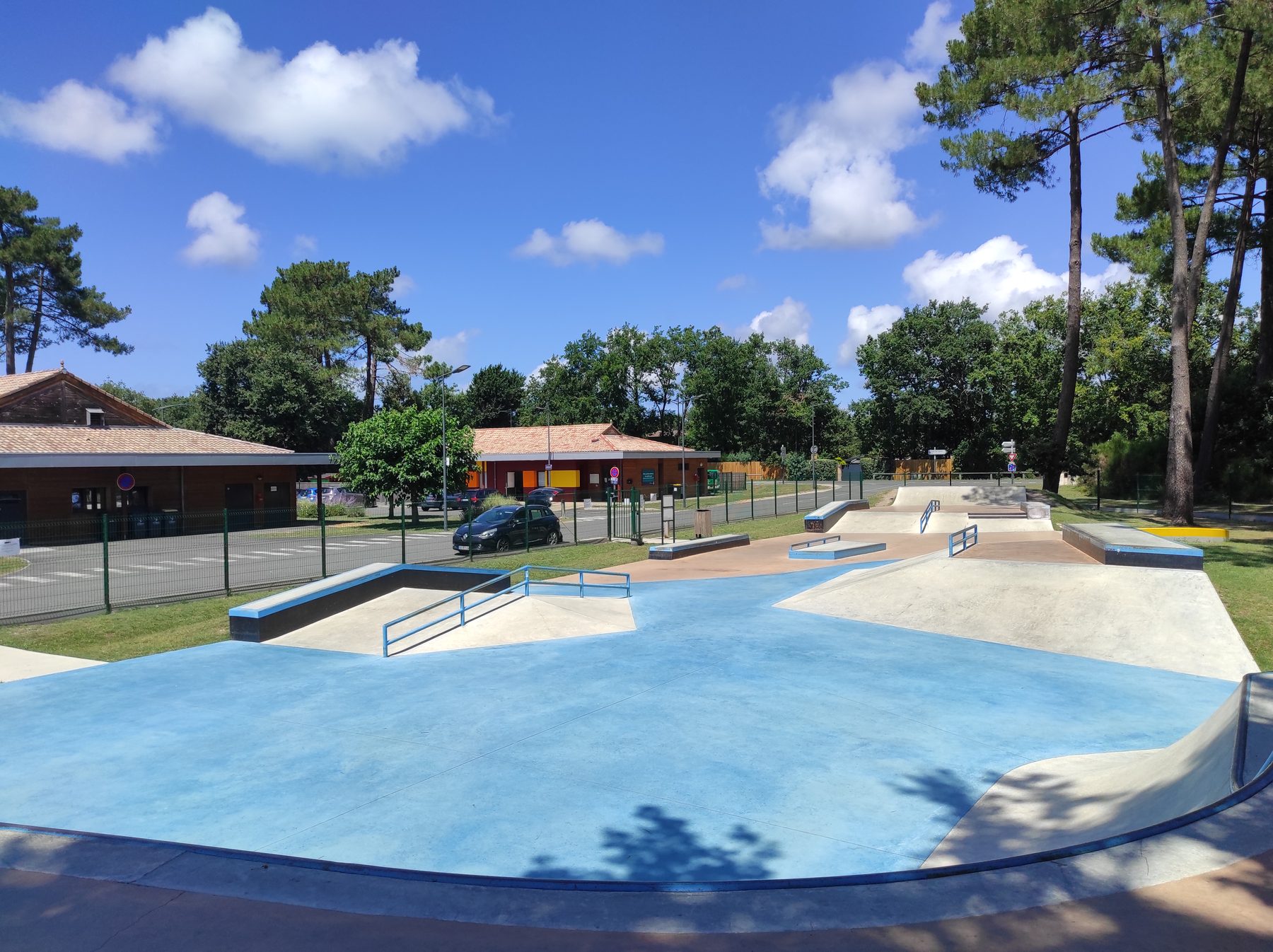Vue du skatepark du Cassieu